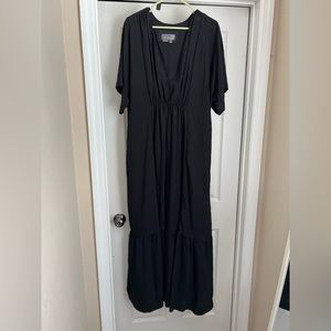 Anthropologie V-Neck Waistless Maxi Dress